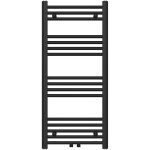CERANO - Koupelnový radiátor Benito - středové připojení 50mm/boční - 343 W - černá matná - 1000x450 mm CER-479158
