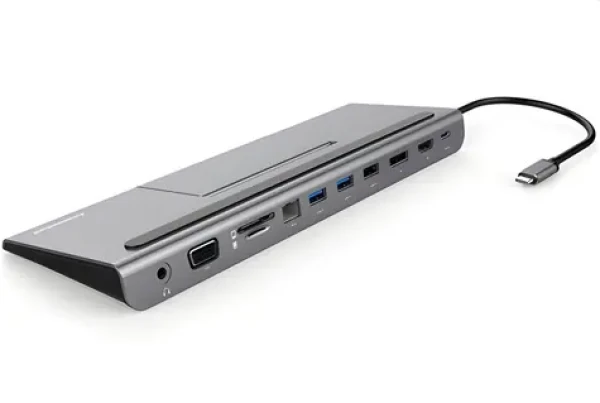 PremiumCord USB-C MST Full Size / Dokovací stanice / Multi-Stream Transport / pod notebook (ku31dock13)