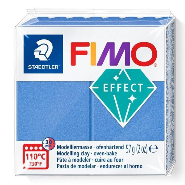 FIMO efekt 57g - metalická modrá