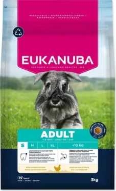 Eukanuba Adult Small breed rich in fresh chicken / Granule pro psy / Pro dospělé psy malých plemen / 3 kg (1724-201478)