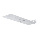 Mereo Sprchová sada s termostatickou podomítkovou tlačítkovou baterií - 3-cestná - hranatý kryt CB60157TC2N