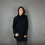 HOSH Pletený jednobarevný rolák CLAIRE Barva: Tyrkysová