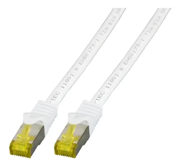 EFB Cat6a bílý / Patch kabel / S/FTP / Cat7 Rohkabel / 5 m / RJ-45 / LSZH (MK7001.5W)