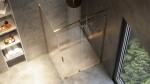 REA/S - Sprchová kabina Montana Gold Brush 130x90 KPL-K2517