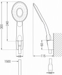 MEXEN/S - R-73 sprchový set point, chrom 785735052-00