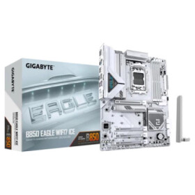 GIGABYTE MB Sc AM5 B850 EAGLE WF7 ICE, AMD B850, 4xDDR5, 1xHDMI, 1xDP, Wifi, ATX EDF_1706335