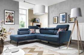 Sedací souprava Sidolo 1 Provedení: Pravá varianta, Nožičky: Chrom, látka: Riviera 34