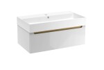 Koupelnová skříňka s umyvadlem Naturel Stilla 80x30x45 cm bílá STILLAD08005U2 STILLAD08005U2