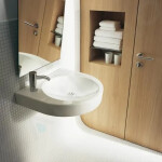 DURAVIT - Architec Umyvadlo bezbariérové, 575x520 mm, bez přepadu, otvor pro baterii vlevo, bílá 0443580009