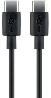 Goobay 51243 černá / Nabíjecí a datový kabel / USB-C / 2 m (51243)