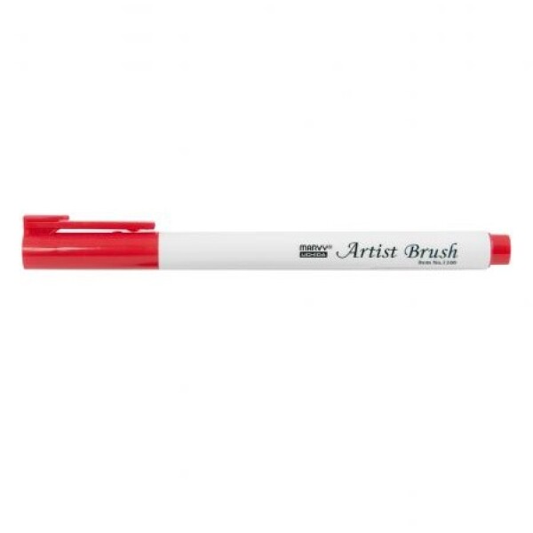 MARVY Artist Brush 1100-2 fix štětcový hrot – barvy vodní báze brush pen na papír lettering kaligrafie rozmývatelný mísitelný acid free netoxický