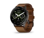 Garmin Venu 4 (45 mm) Slate / Černý silikonový řemínek a Hnědý kožený řemínek, EU (upravit kartu) EDF_2393787