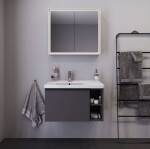 DURAVIT - D-Neo Nábytkové umyvadlo 80x48 cm, 1 otvor pro baterii vlevo, bílá 2369800000