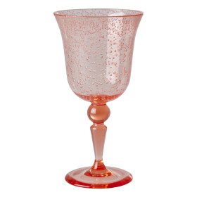 Rice Sklenice na víno Acrylic Peach 360 ml, oranžová barva, sklo