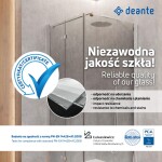 DEANTE - Kerria Plus chrom sprchové dveře bez stěnového profilu, 80 cm - výklopné KTSU042P