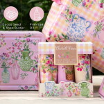 HEATHCOTE & IVORY Krém na ruce Sweet Pea – 3 × 30 ml, růžová barva, plast