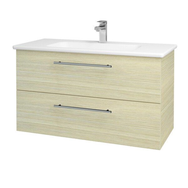 Dřevojas - Umyvadlová skříňka GIO SZZ2 100 - D04 Dub / Úchytka T02 / D04 Dub 130657B