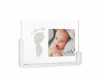 Baby Art rámeček s bílým stojanem My Pure Moment Crystal Transparent Frame