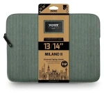 Port Designs Milano II Eco Sleeve šalvějová zelená / Pouzdro na notebook / 13/14" / Manšestr / Eco (140722)