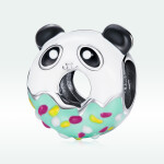ELENYS Royal Fashion stříbrný přívěsek Donutek panda
