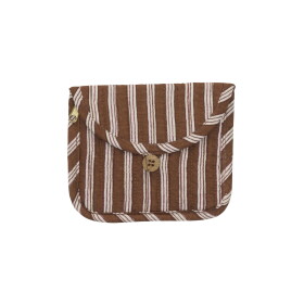 MADAM STOLTZ Textilní peněženka Multi Coloured Hnědá, fialová barva, modrá barva, hnědá barva, textil