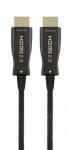 Gembird Active Optical HDMI kabel s Ethernetem 50m / 4K UHD 60Hz / AOC / zlacené konektory / černá (CCBP-HDMI-AOC-50M)