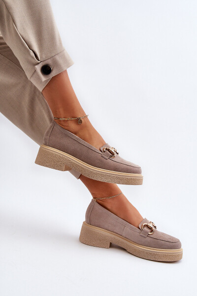 Zazoo 3429 Zamszové Dámské Mokasíny S Ozdobou Hnědé 41