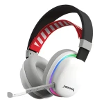 Marvo MONKA Echo HG9069W bílá / Sluchátka / mikrofon / Bluetooth 5.0 / 2.4 GHz / RGB podsvícení (HG9069W)