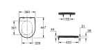 GROHE - Bau Ceramic WC sedátko Slim, bílá 112947SH00