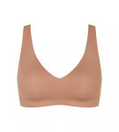 Dámská podprsenka ZERO Feel 2.0 Soft bra - BROWN - sv. hnědá 00CM - SLOGGI BROWN XL