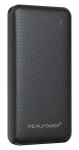 RealPower PB-10000 Plus černá / Powerbanka 10000 mAh / 2x USB-A / 1x USB-C / 20W (557605)