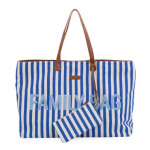 Childhome Cestovní taška Family Bag Canvas Electric Blue / Rozměry: 55 x 40 x 18 cm / Nosnost: 3 kg (CWFBSTBL)