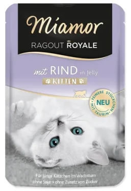 Miamor Ragout Royale Kitten hovězí v želé 100g / Kapsička pro koťata / v želé (393-74057)
