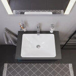 DURAVIT - D-Neo Umyvadlo zápustné 600x440 mm, bez otvoru pro baterii, bílá 0358600079