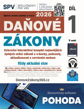 Daňové zákony 2026 (Díl 1.)
