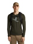 ICEBREAKER Mens Merino 200 Oasis LS Crewe SkiingYeti, Dark Loden (vzorek) velikost: M