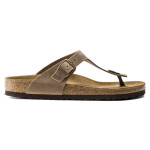 Dámské žabky Birkenstock Gizeh Oiled Leather Tabacco Brown Narrow (0943813) dámské 36
