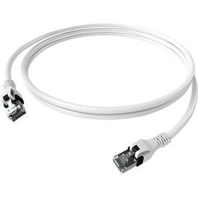 Easylan CPP1OWAWAW0100 RJ45 síťové kabely, propojovací kabely CAT 6A S/FTP 10.00 m bílá dvoužilový stíněný, bez halogenů, samozhášecí 1 ks