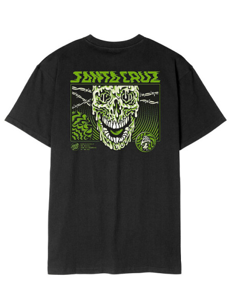 Santa Cruz Toxic Skull black pánské tričko krátkým rukávem