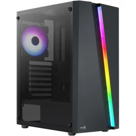 Aerocool Blade V1 černá / ATX / 1x USB-A 3.0 / 2x USB-A 2.0 / 4x 120mm / bez zdroje / průhledná bočnice (ACCM-PV46043.11)