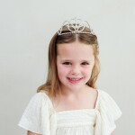 MIMI & LULA Dětská korunka Princess Tiara, stříbrná barva, kov