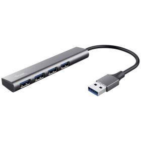 Trust Halyx-4-port 1 + 4 porty USB 3.1 Gen 1 hub tmavě šedá - Trust Halyx 4-port USB hub 24947