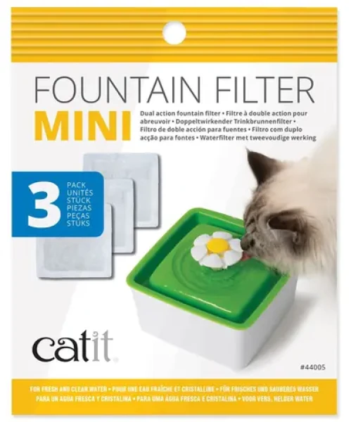 Catit Náhradní filtr pro fontánu Mini Flower / Filtr do fontány / aktivní uhlí / 3 ks (103-44005)