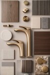 REA - Umyvadlová baterie Joe Brush Gold low REA-B8990