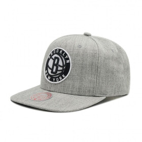 NBA Brooklyn Logo High Panel Classic Red Snapback Mitchell Ness OSFM