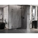 MEXEN/S - Lunar-B L sprchový kout dveře křídlové pravá 85 x 70, transparent, grafit metal 832L-085-070-95-00-P