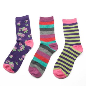 Ponožky dívčí, 3pack, Pidilidi, PD0124, holka - 35-37