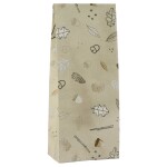 Ib Laursen Papírový sáček Forest Treasures 30,5 cm – set 5 ks, béžová barva