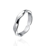 LUNICA Stříbrný nastavitelný prsten TWIST 0726