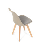 Židle jídelní, cappuccino plast, CT-X7055 CAP